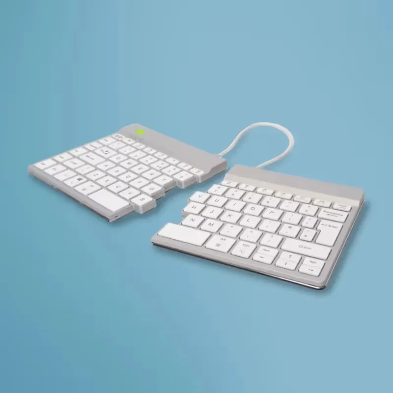 KEYBOARD WRL Split Break/White Rgosbukwlwh R-GO Tools