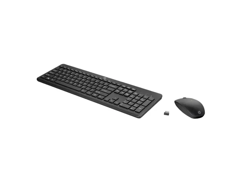 HP 230 Wireless Mouse and Combo Mouse included Office RF Wireless Qwerty Black