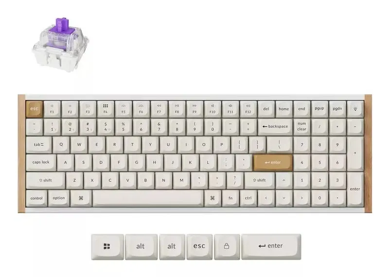 Keychron K4 HE Special Edition Wireless, White, K4H-Q1