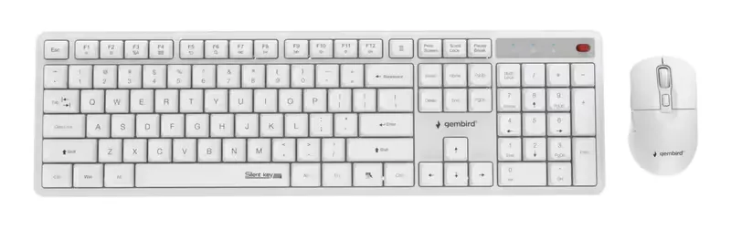 Gembird KBS-WMS-01-W Wireless Keyboard and Mouse Set