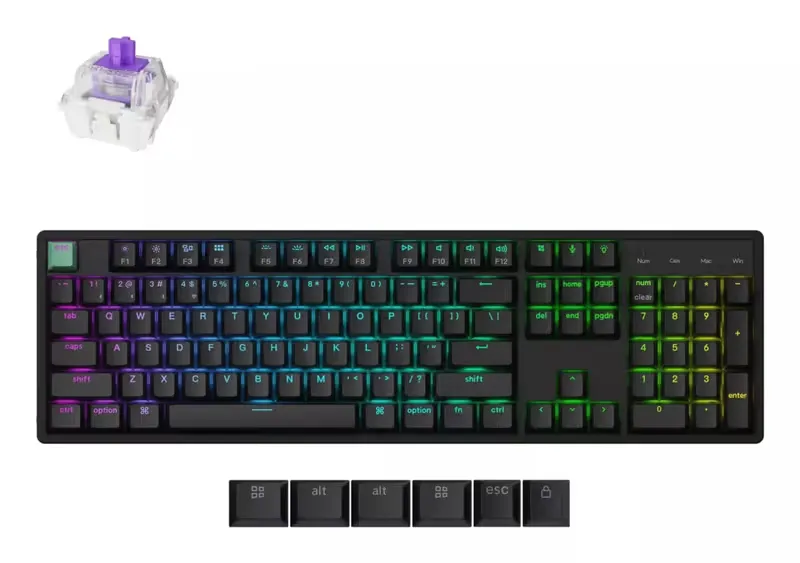 KEYBOARD WRL K10 HE/Black K10H-J1 Keychron