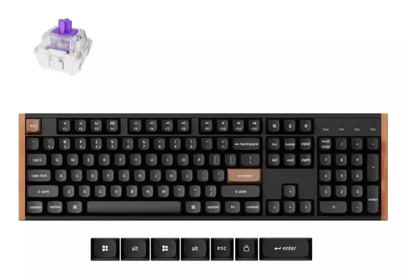 KEYBOARD WRL K10 HE Special ED/Black K10H-F1 Keychron