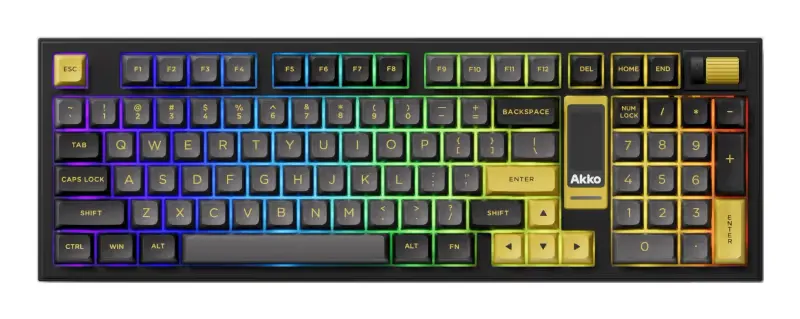 KEYBOARD WRL 5098B Plus/Black/Gold 6925758630917 Akko