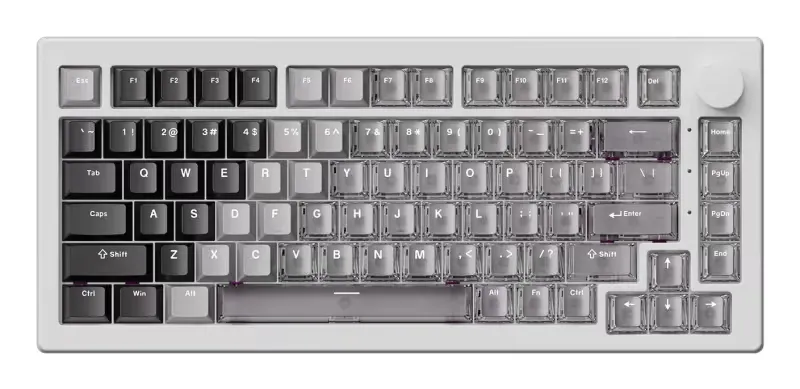 KEYBOARD USB-C 5075 V3-HE/White 006-075-086-060-062 Akko