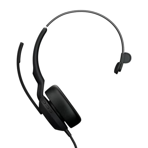 Jabra Evolve2 50 Headset Wired Head-band Office/Call center USB Type-C USB Type-A Bluetooth Black