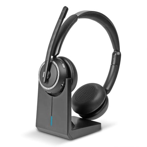 Lindy L118 Head-band Office/Call center USB Type-C Bluetooth Charging stand Black