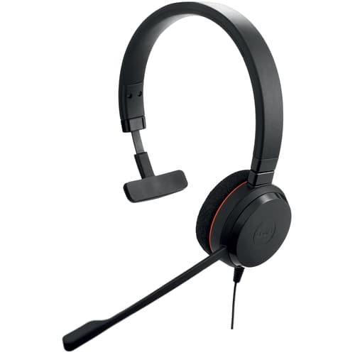 Jabra Evolve 20 Headset Wired Head-band Office/Call center USB Type-C USB Type-A Black