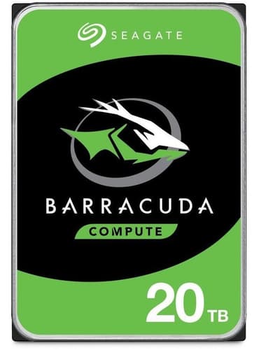 Seagate Barracuda 20TB hard drive 7200 RPM 512 MB 3.5" Serial ATA
