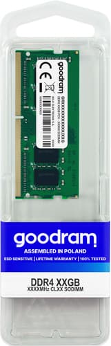 Goodram 16GB 2666MHz CL19 DDR4 GR2666S464L19/16G SO-DIMM (1x16)