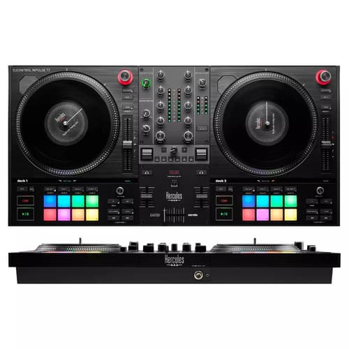 Hercules INPULSE T7 Vinyl scratcher Black