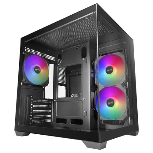 Mars Gaming MCVIEW3 computer case Mini Tower Black