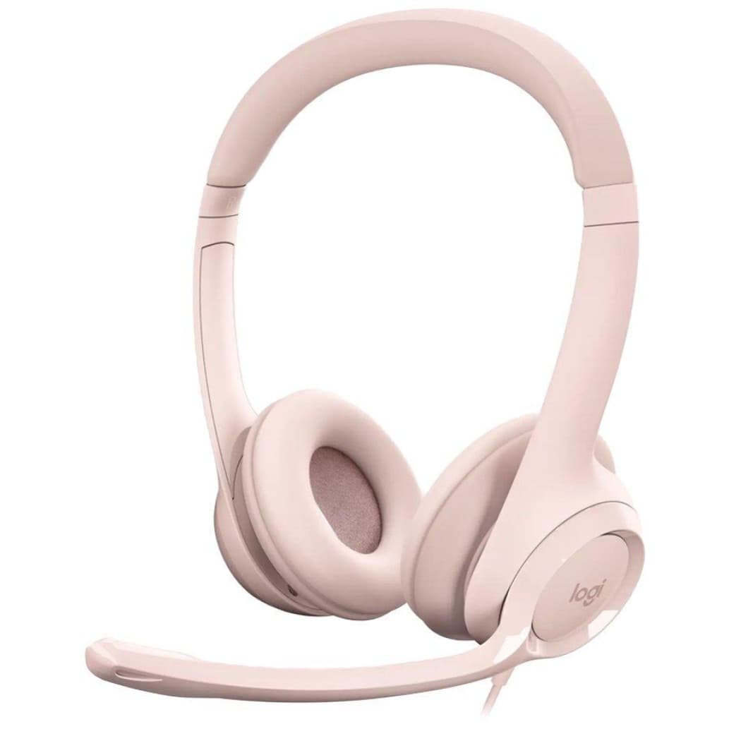 Logitech naglavne z USB H390 roza (981-001281)