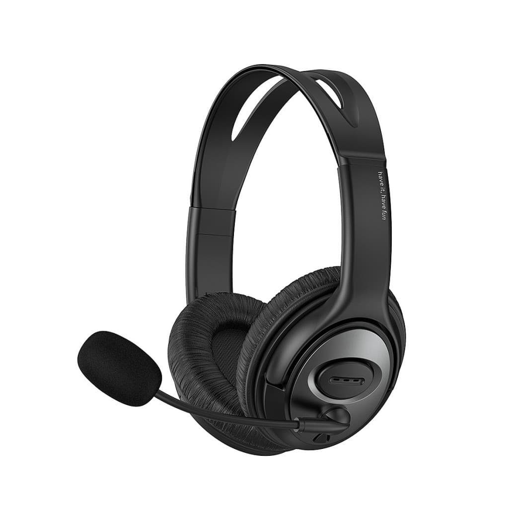 Slualke HAVIT naglavne z 2x3,5mm črne z (H206d)