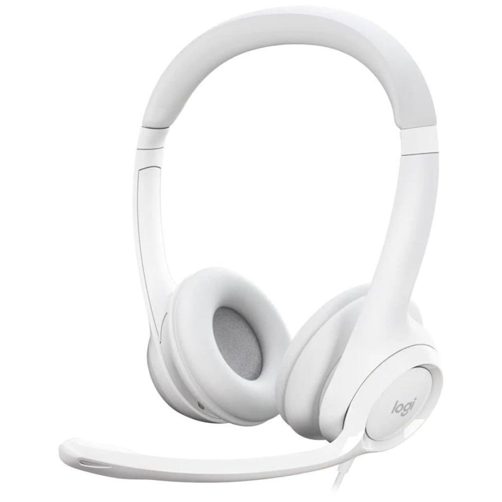 Logitech naglavne z USB H390 bele (981-001286)