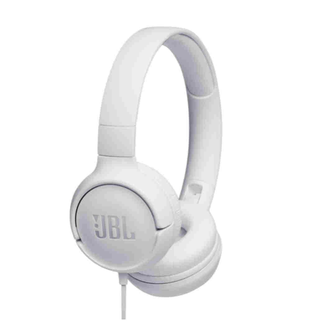 Slualke JBL naglavne z 1x3,5mm Tune 500 bele (JBLT500WHT)