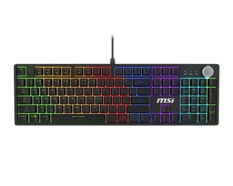 MSI Forge GK320 RED Gaming USB Qwerty US International Black