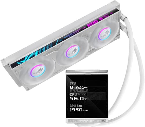 ASUS ROG Strix LC IV 360 ARGB LCD White Edition Processor Liquid cooling kit 12 cm