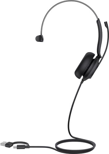 Yealink UH35 Mono Teams USB-C/A Wired Head-band Calls/Music USB Type-C USB Type-A Black
