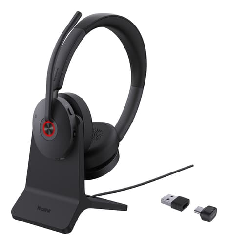 Yealink BH74 + Stand UC USB-C/A Wireless Head-band Office/Call center USB Type-C USB Type-A Bluetooth Charging stand Black