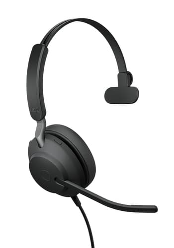 Jabra Evolve2 40 SE Headset Wired Head-band Office/Call center USB Type-C USB Type-A Black
