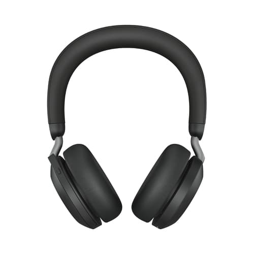 Jabra Evolve2 75 Headset Wireless Head-band Office/Call center USB Type-C Bluetooth Charging stand