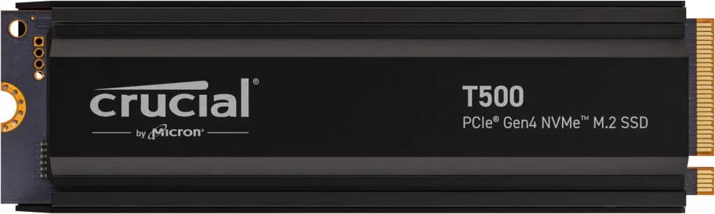 Crucial 4TB T500 Heatsink NVMe SSD