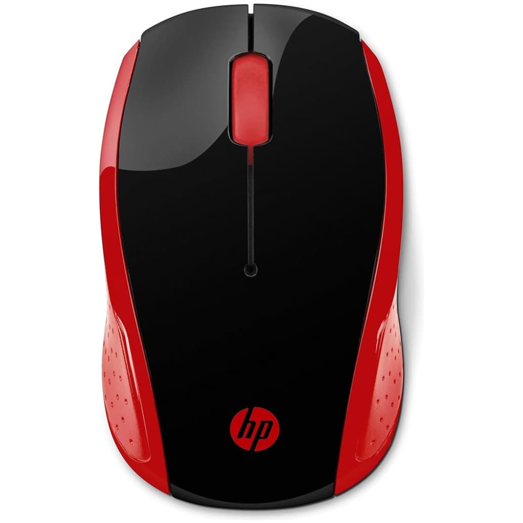 HP 200 Wireless Mouse (Black/Red)