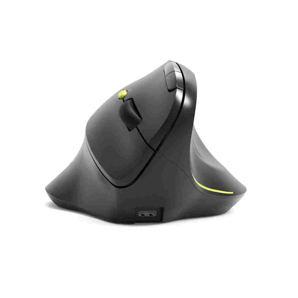Port Designs Ergo Soft Wireless Bluetooth Ergonomic Mouse Right-Handed (Black)