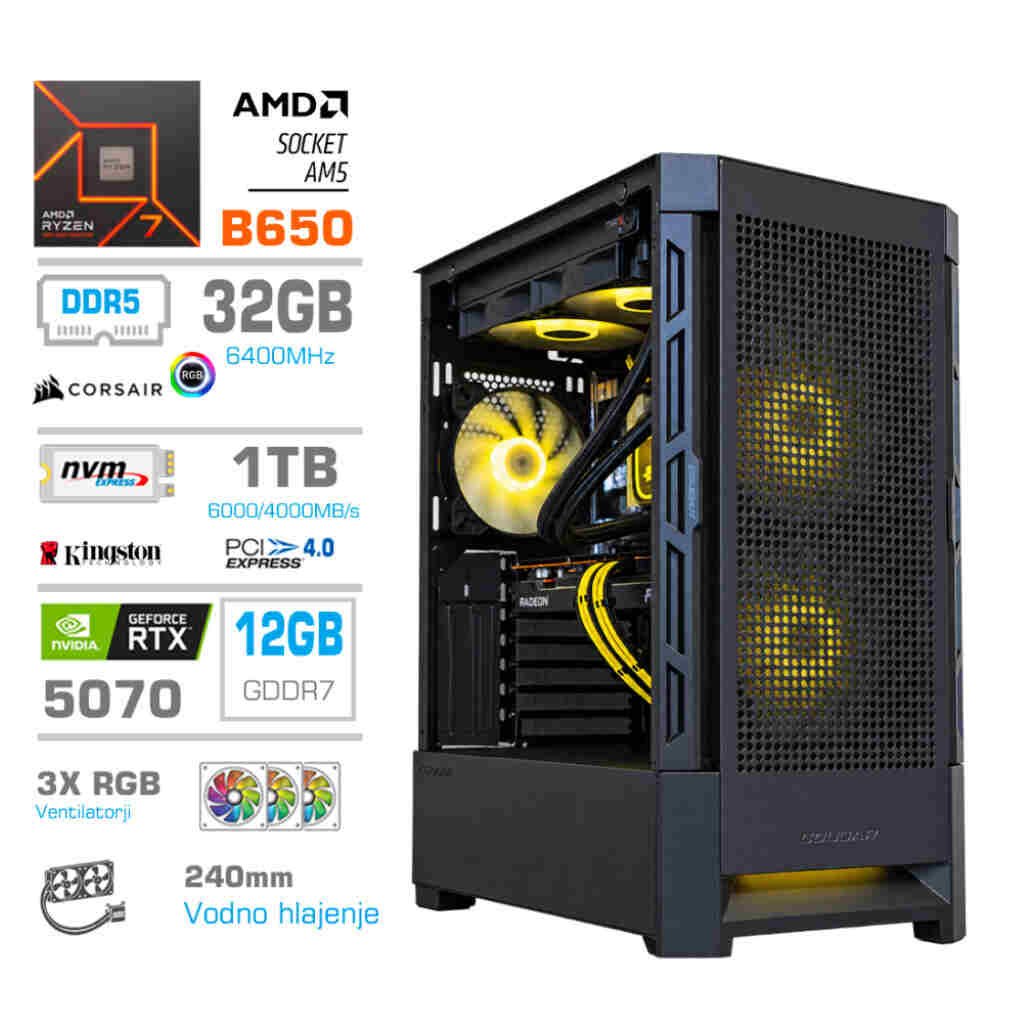 Računalnik MEGA MT S8 R7-9700X